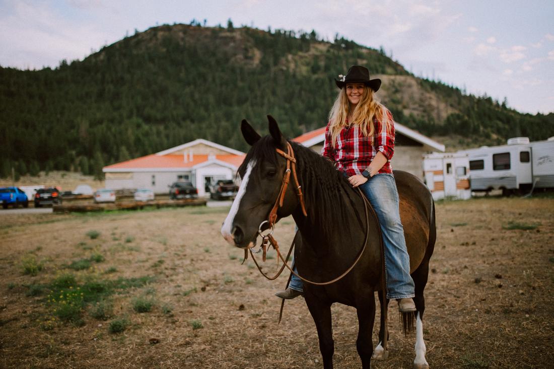 Saddle N Spurs travels wherever the western spirit takes us — pictured on horseback in the BC interior